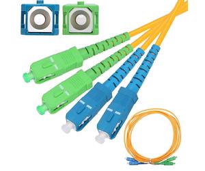 EXTRALINK PATCHCORD SC/APC-SC/UPC SM G.652D DUPLEX, cable de fibra óptica 10M, cable fibra óptica, redes FTTH, LAN, WAN, sistemas WDM, cable de fibra optica, cable Ethernet