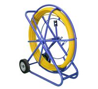 Extralink pilot 8mm 150m varilla de tracción de cable fibra de vidrio frp, d. 8mm, l. 150m, amarillo