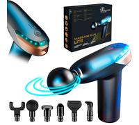 Extralink pistola de masaje massage gun lite 3200 rpm, 6 puntas interc