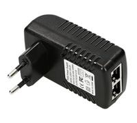 Extralink POE-24-12W Fuente de alimentación PoE 24V, 0,5A, 12W, Enchufe para Toma de Corriente, Enchufe de Pared Adaptador Ethernet, Fuente alimentacion 24V PoE para Ap, cámara IP