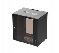 Extralink Premium 12U 600x600 Negro | Armario rackmount | Montaje sin herramientas, montaje en pared