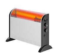 Extralink Radiador Eléctrico Bajo Consumo 2000W Calefactor Convector | Estufa eléctrica de 750/1250/2000 W con termostato regulable y ventilador, calefacción portátil con asas hasta 75 m³
