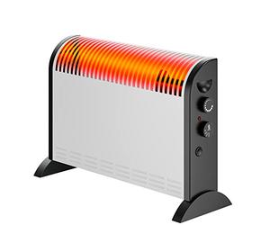 Extralink Radiador Eléctrico Bajo Consumo 2000W Calefactor Convector | Estufa eléctrica de 750/1250/2000 W con termostato regulable y ventilador, calefacción portátil con asas hasta 75 m³