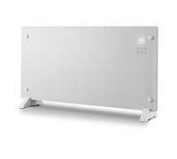 Extralink Radiador Eléctrico Bajo Consumo 2000W WiFi Cristal Pared, Blanco | Radiador eléctrico con tres niveles de potencia 800, 1200 y 2000 W, control WiFi, programador semanal, modo ECO y antihielo