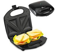Extralink Sandwichera 750W - Tostadora Antiadherente con Luz Indicadora, Mango Frío, Pies Antideslizantes, Calentamiento Rápido, Fácil de Limpiar, Compacta y Vertical, para 2 rebanadas