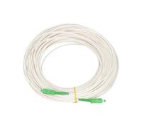 Extralink SC/APC-SC/APC | Patchcord | LSZH, monomodo, Simplex, G.657A1, 3mm, 30m, blanco