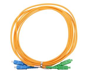 Extralink SC/APC-SC/UPC | Cable de parcheo | Monomodo, Dúplex, G657A1, 3mm, 2m