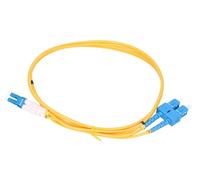 Extralink SC/UPC-LC/UPC | Patchcord | PVC, Monomodo, Duplex, G652D, 3mm, 2m