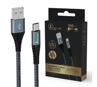 Extralink smart life cable 15w, usb-a to usb-c, 120cm, nylon braided,