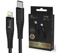 Extralink smart life cable usb c, nylon trenzado, cable usb c 27w fast