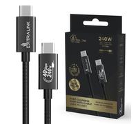 Extralink smart life cable usb c, nylon trenzado, cable usb c a usb c