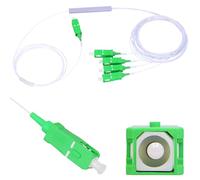 EXTRALINK Splitter SC/APC, cable fibra óptica 1:4 PLC ethernet, 900um, 1m, divisor fibra optica, cable óptico, divisor de fibra óptica para redes FTTH