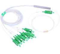 Extralink splitter sc/apc, cable fibra óptica 1:8 plc ethernet, 900um