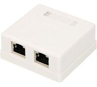Extralink | Toma de pared | 2x RJ45 KAT5E STP