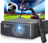 Extralink Vision Lite Smart Proyector Portatil con Android 9.0, 500 ANSI, 1080P Full HD hasta 150 Pulgadas, WiFi6, Enfoque Automático, Corrección Trapezoidal, Procesador Cuatro Núcleos 2GHz, HDMI, USB