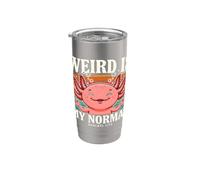 Extraña es mi vida normal de axolotl Retro Axolotl Vaso térmico de acero inoxidable de doble pared