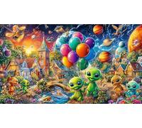 Extranjero Puzzle de 1000 Piezas de Papel Reciclado - Juego Divertido & Estimulante para Adultos y niños Regalo 75x50/1000pcs