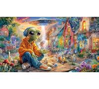 Extranjero Puzzle de 1000 Piezas para Adultos - Idea Decoración de Pared Actividad para casa 75x50/1000pcs