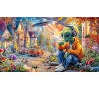 Extranjero Puzzle para Adultos de 1000 Piezas - Juego edugatoivo & Relajación Idea Adultos 38x26/1000pcs