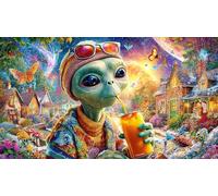 Extranjero Puzzle para Adultos de 1000 Piezas - Papel Reciclado Idea Decoración de Pared & Actividad 38x26/1000pcs