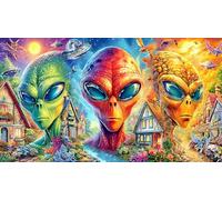 Extranjero Puzzle para Adultos de 1000 Piezas - Papel Reciclado Juego edugatoivo & Relajación Decoración de Pared 38x52/1000pcs