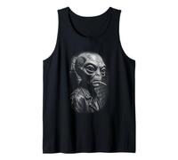 Extranjero rebelde en Chaqueta de Cuero Arte de Ciencia ficción Camiseta sin Mangas