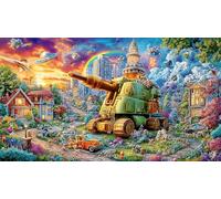 Extranjero Rompecabezas de 1000 Piezas para Adultos - Cartón Reciclado - Decoración 38x52cm/1000pcs