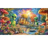 Extranjero Rompecabezas de 1000 Piezas para Adultos - Cartón Reciclado para Decoración 38x26cm/1000pcs