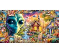 Extranjero Rompecabezas de 1000 Piezas para Adultos - Cartón Reciclado para Decoración 75x50cm/1000pcs