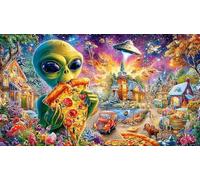 Extranjero Rompecabezas de 1000 Piezas para Adultos - Cartón Reciclado para Decoración 75x50cm/1000pcs