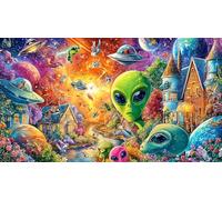 Extranjero Rompecabezas para Adultos: 1000 Piezas de Cartón Reciclado - Decoración 75x50cm/1000pcs