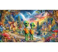 Extranjero Rompecabezas para Adultos: 1000 Piezas de Cartón Reciclado para Decoración 38x52cm/1000pcs