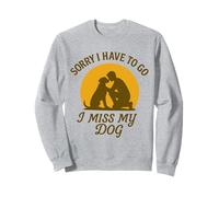 Extraño a mi Perro Lo Siento Tengo Que IR Vintage Sunset Love Sudadera