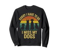 Extraño a mis Perros, lo Siento, Tengo Que IR al Atardecer Retro Sudadera
