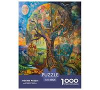 Extraño árbol Grande Puzzles Imposible,desafío for Adults Arte Juego EduGatoivo 1000 Piezas Obra De artee De Juego De para Adultos Y Niños 38x26cm/1000pcs