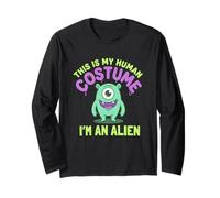 Extraño Divertido Este es mi Disfraz Humano, Soy Realmente un Extraterrestre Manga Larga