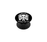 Extraño Divertido Este es mi Disfraz Humano, Soy Realmente un Extraterrestre PopSockets PopGrip Adhesivo