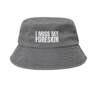 Extraño Mi Prepucio Sombrero De Cubo Plegable Gorra De Pescador para Hombres Mujeres, Jungla Deportes Fiestas Protección UV Sombrero