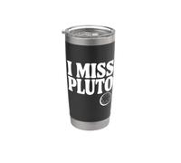 Extraño Pluto Divertido Nostálgico Amante del Espacio Vaso térmico de acero inoxidable de doble pared
