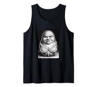 Extraño y feo sujetador de papa con cara humana en ropa interior Camiseta sin Mangas