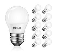 EXTRASTAR 10 x Bombillas LED E27, 5W, Luz Fría 6500K, 400 Lúmen, No regulable, Paquete de 10