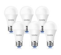 EXTRASTAR 6pc bombillas LED A60, 12 vatios (Eq. 96W), casquillo E27,Luz Blanca Fría 6500K, 1160Lm, No regulable