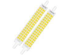 EXTRASTAR Bombilla LED de 8 W R7S de 118 mm, fina, doble efecto lineal, J118, no regulable, blanco frío, 6500 K, equivalente a 64 W, 800 lm, paquete de 2