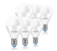EXTRASTAR Bombilla LED E14, 8W Equivalente a 64W, 3000K Luz Blanca Cálida G45 8W