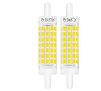EXTRASTAR Bombilla LED R7S no regulable, 5 W, 78 mm, con doble efecto lineal, 6500 K equivalente a 40 W, 500 lm, 2 unidades (paquete de 1), blanco frío