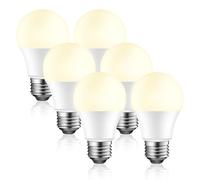 EXTRASTAR Bombillas LED 9W E27, Luz Cálida 3000K, 860Lm, No regulable,Ahorro de energía, Casquillo Gordo 6Pcs