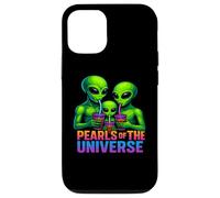 Extraterrestre Bebiendo té Boba Carcasa para iPhone 12/12 Pro