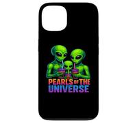 Extraterrestre Bebiendo té Boba Carcasa para iPhone 13