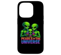 Extraterrestre Bebiendo té Boba Carcasa para iPhone 14 Pro