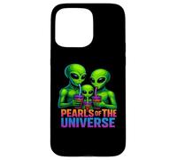 Extraterrestre Bebiendo té Boba Carcasa para iPhone 15 Pro MAX